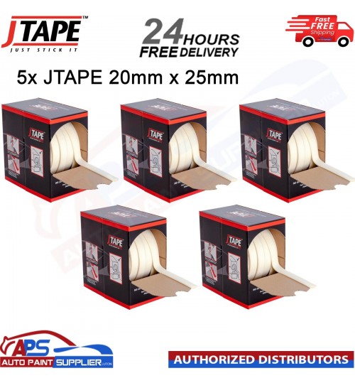 5x J TAPE 1012.2025 NO EDGE BLENDING TAPE PLUS 20MMX25M JTAPE REPAIR MASKING